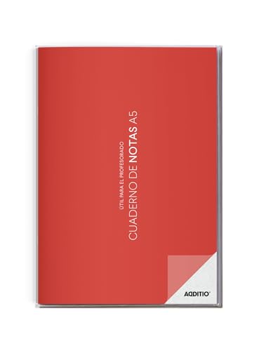 Portada del Cuaderno de Notas del Profesorado Additio A5